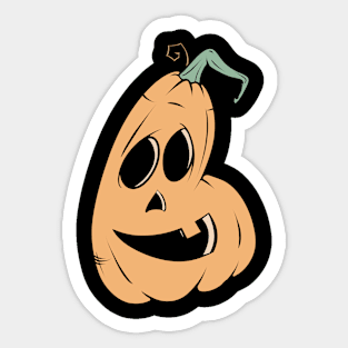 Cartoon Halloween Pumpkin Sticker